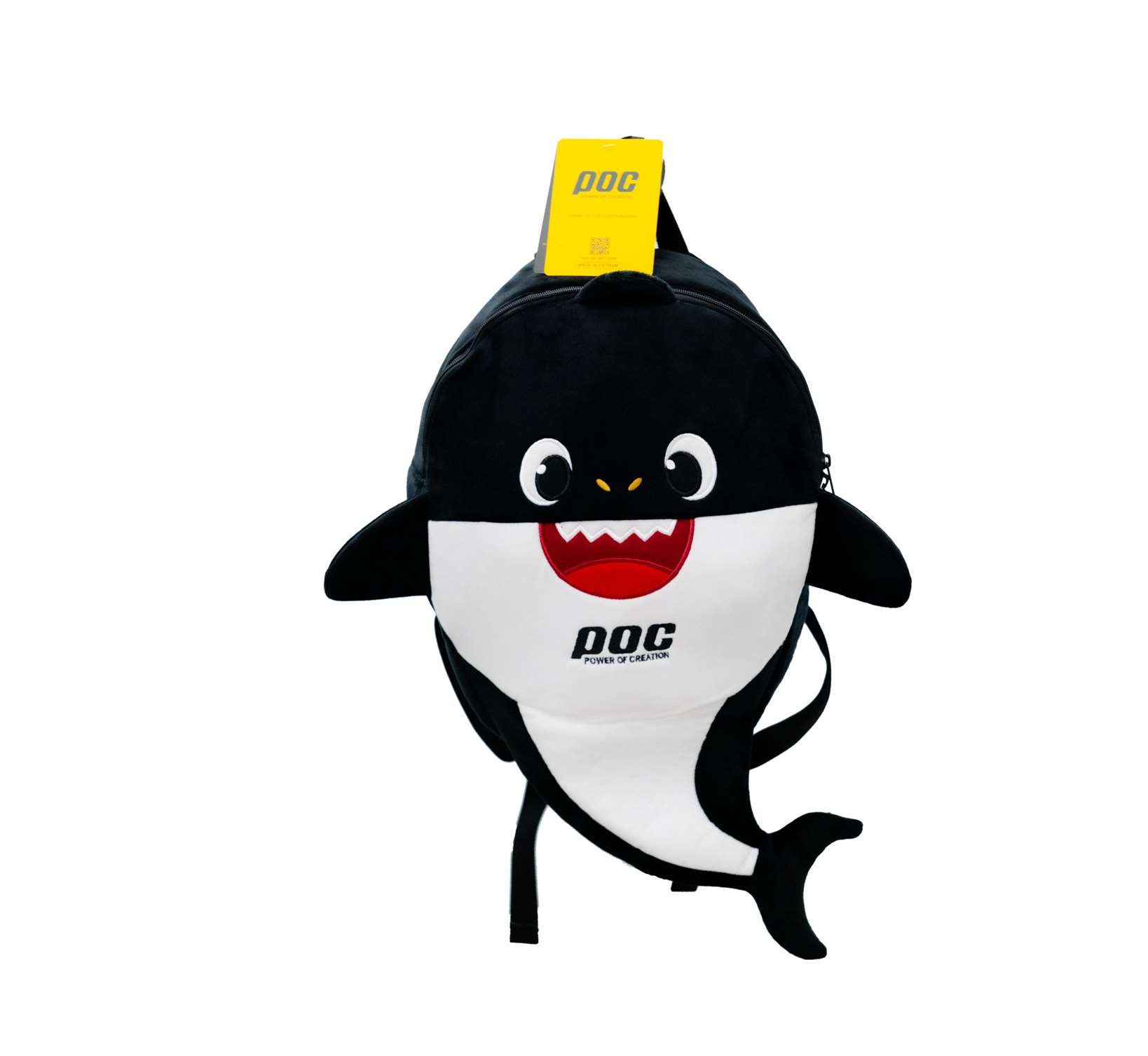 Balo Cá Mập Baby Shark Màu Đen - Balo Cá Mập Poc